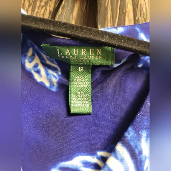 Lauren Ralph Lauren Navy Floral Midi Dress - Picture 2 of 3